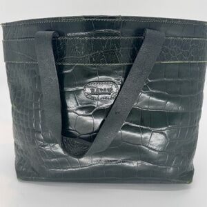 Bally Black Shoulder Bag with Gold Details